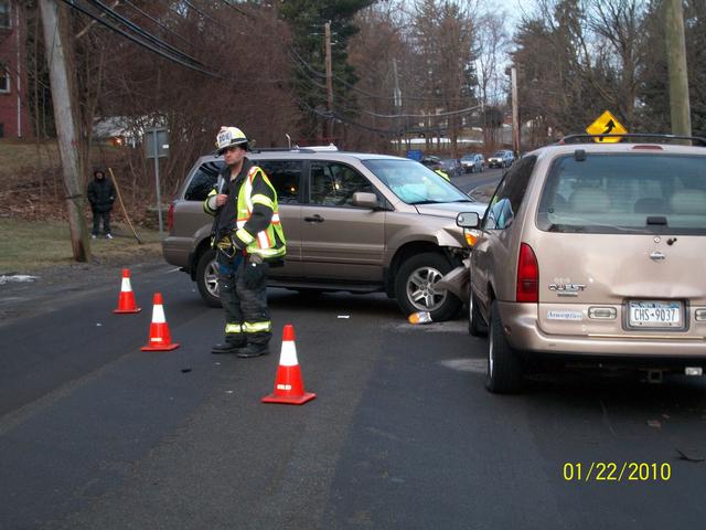 Lt. Gravius Stands By At Rt. 202 Head-On MVA